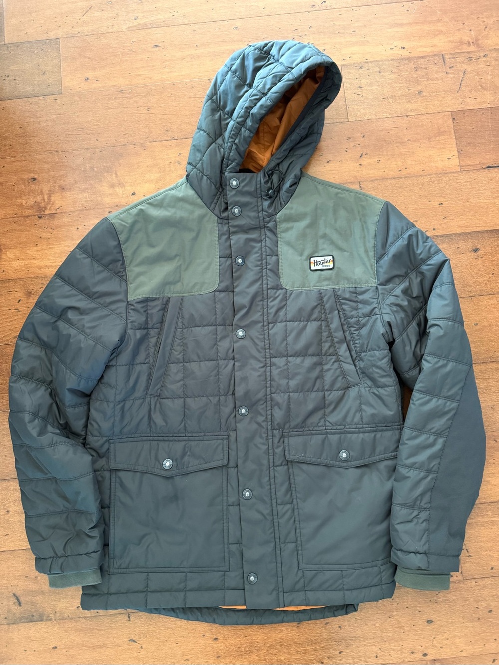 Howler Brothers Quilted Hooded Puffer Jacket